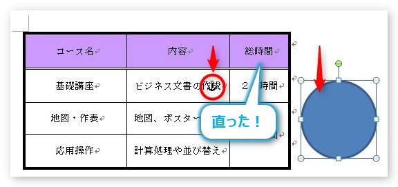 Word ワード での表のトラブル 文字の位置が上下左右にずれる場合の対処法 Prau プラウ Office学習所