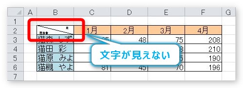 Excel エクセル で斜め線で区切ったセルに文字を入力する方法 Prau プラウ Office学習所