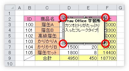 Excel エクセル のコメント機能 付箋 メモ機能 の使い方 非表示にする方法や 印刷するやり方 Prau プラウ Office学習所