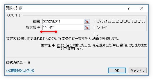 Excel エクセル のcountif関数やcountifs関数でセル参照 セル番地 を使用する方法 Prau プラウ Office学習所