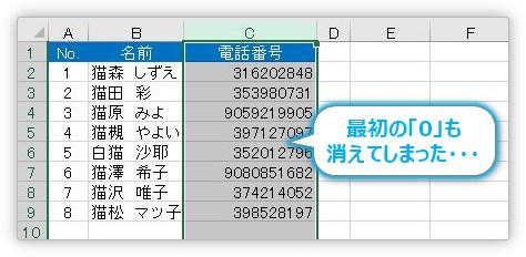 Excel エクセル で電話番号の間のハイフンを消す方法 最初の０ ゼロ を残して削除する Prau プラウ Office学習所